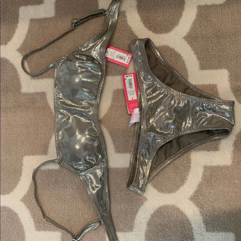NWT TARGET chrome bikini set